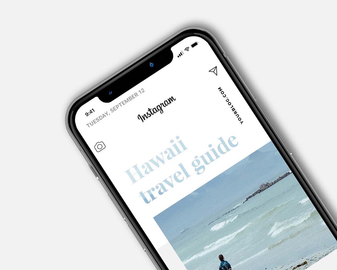 多角度IPHONE X手持手机样机PSD素材下载
