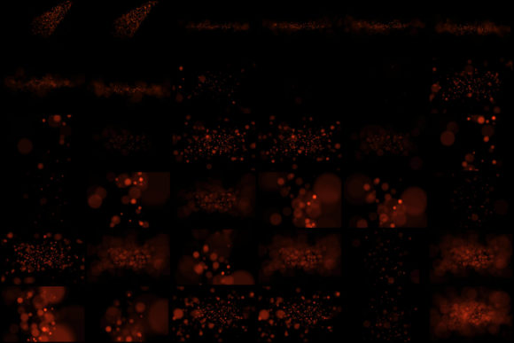 90个金色散景照片光影光感叠加图层PNG素材