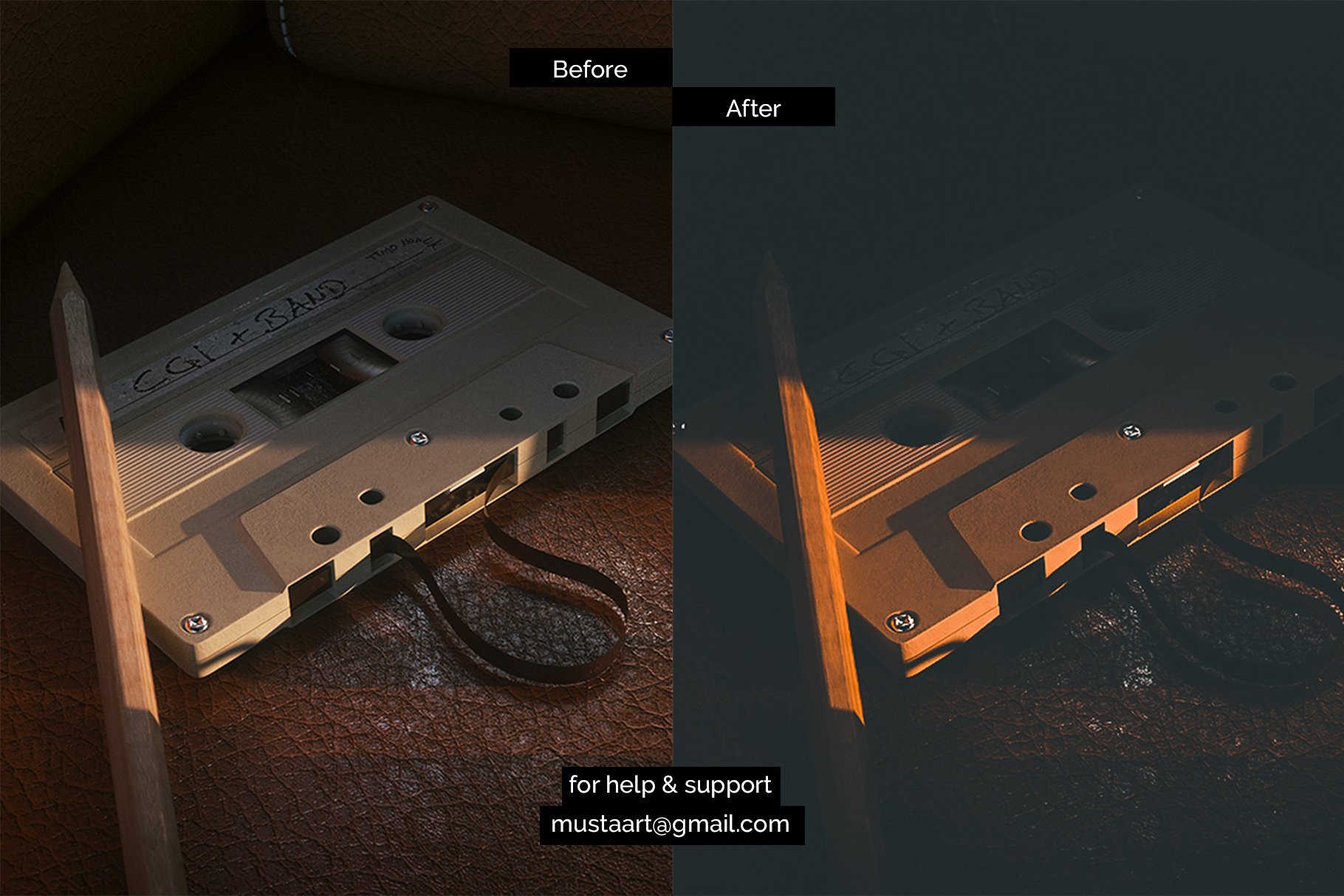 一组暗色、舒适质感的高级色调照片调色效果LR预设素材