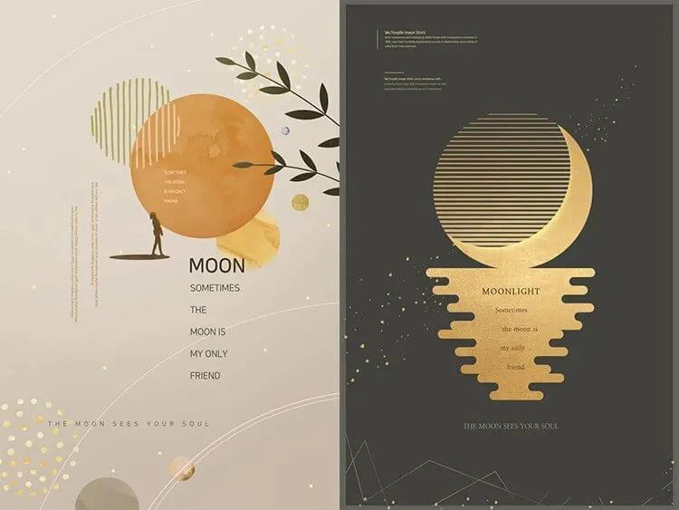 一大波高逼格中秋国庆海报来啦！设计师小伙伴们快快收藏！