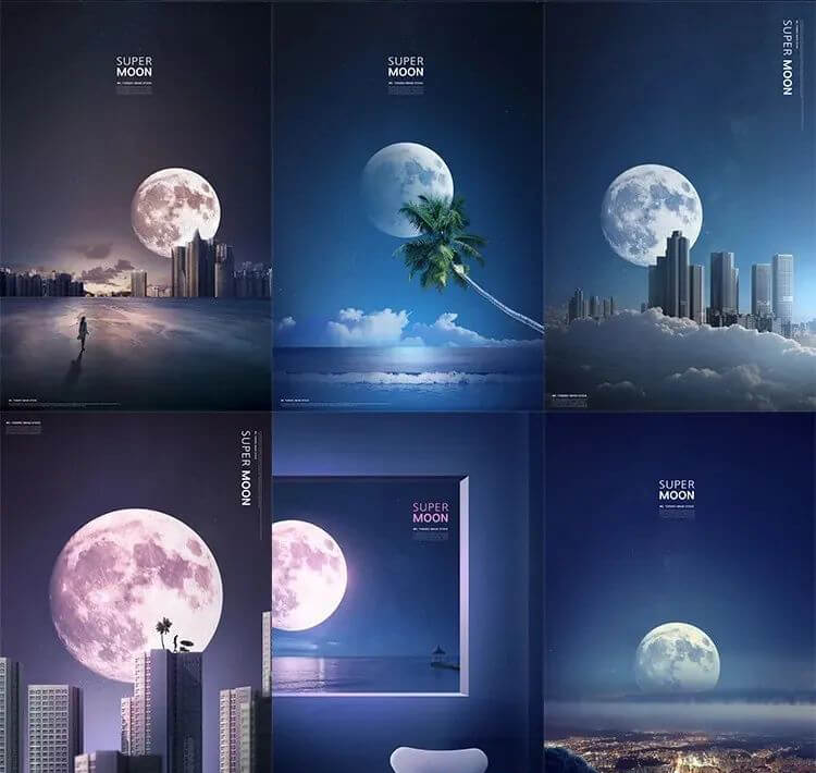 一大波高逼格中秋国庆海报来啦！设计师小伙伴们快快收藏！