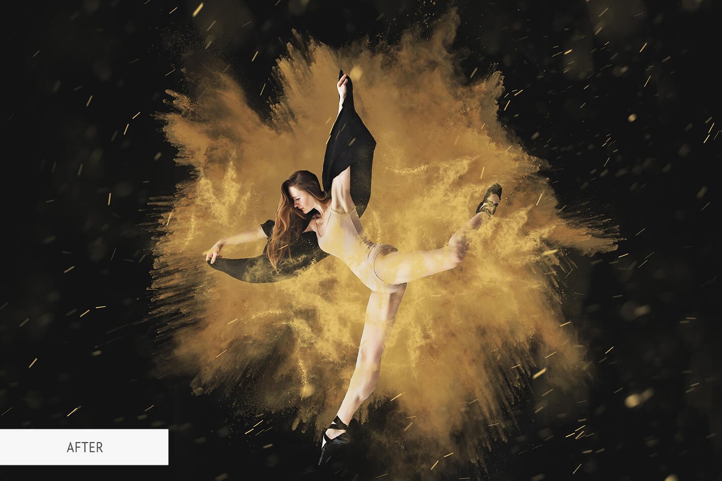 一键生成7种沙尘暴粒子效果PS动作下载