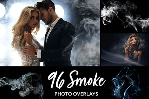 96个逼真烟雾照片JPG图片素材