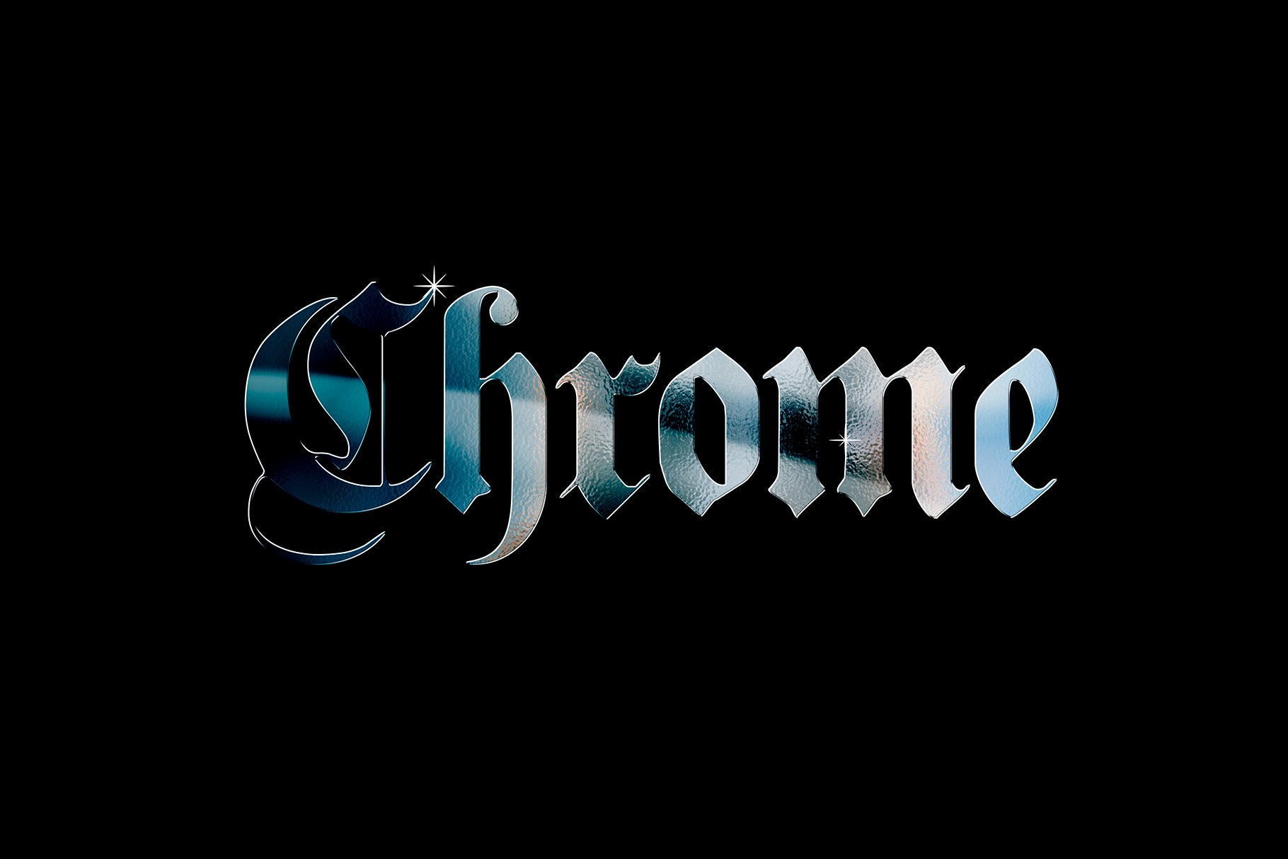 一套炫酷金属质感风格PSD样式素材包