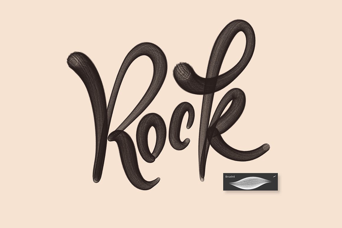 40个Procreate字母笔刷下载