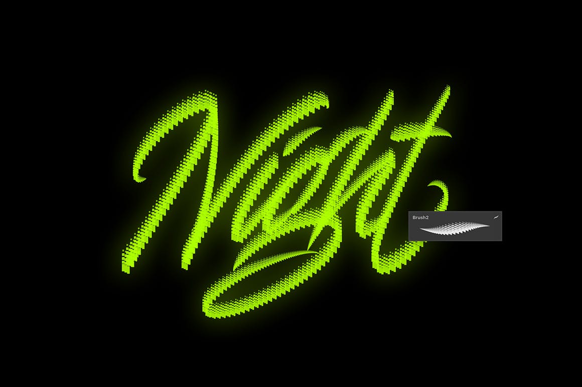 40个Procreate字母笔刷下载