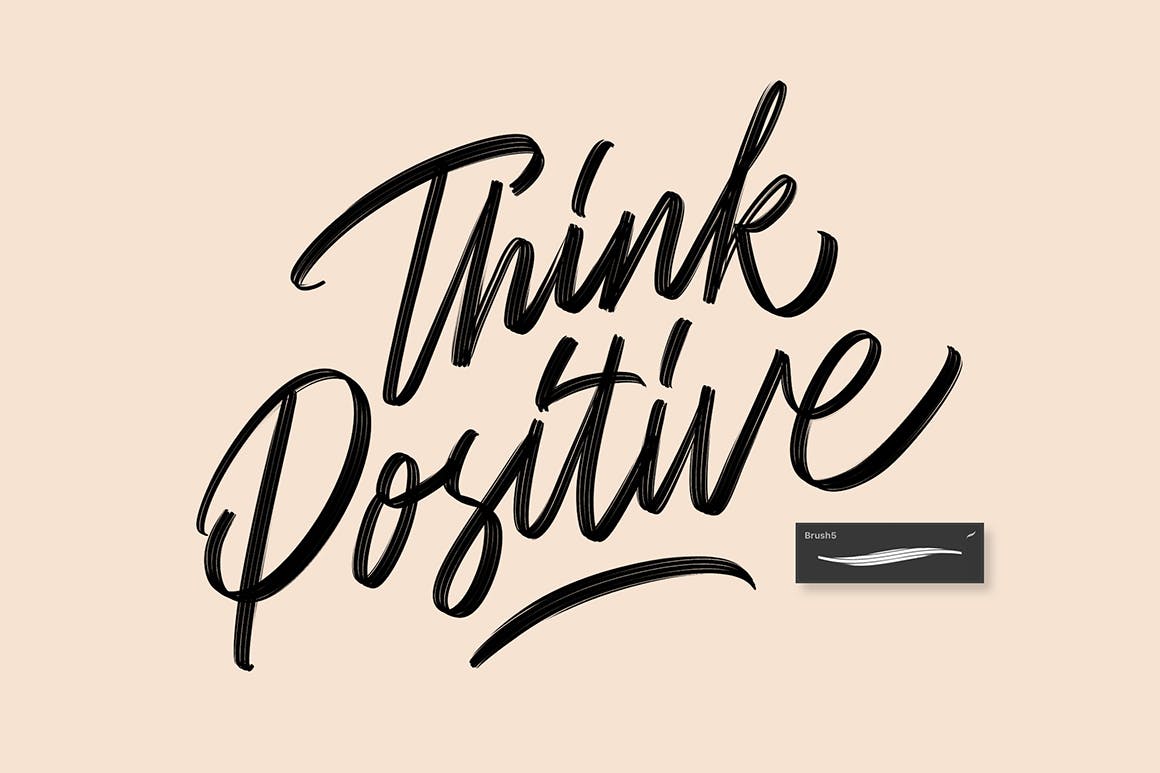 40个Procreate字母笔刷下载