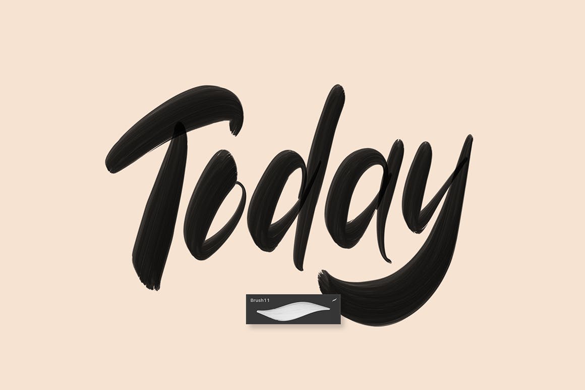 40个Procreate字母笔刷下载