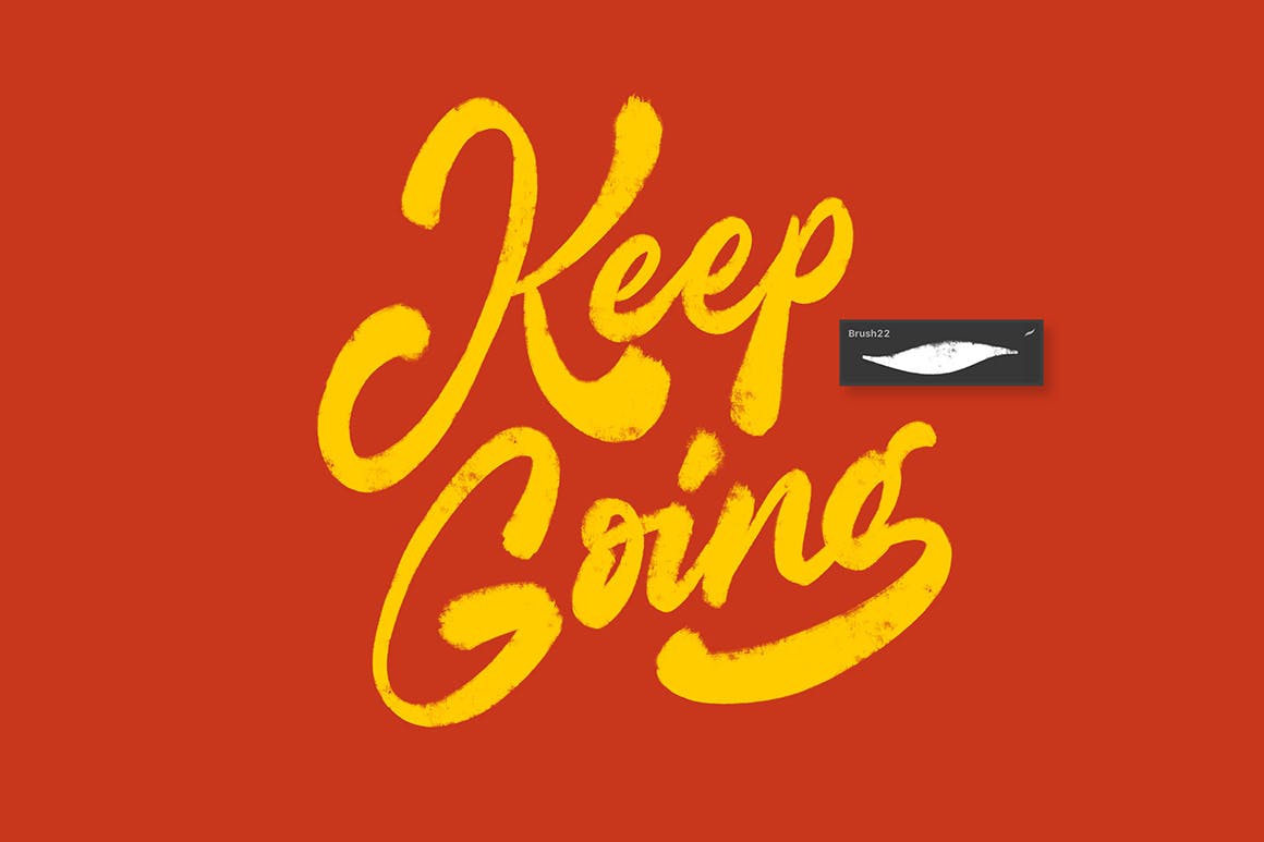 40个Procreate字母笔刷下载