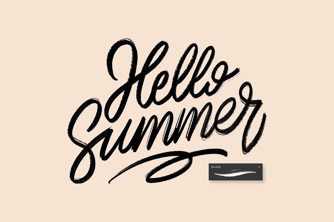 40个Procreate字母笔刷下载