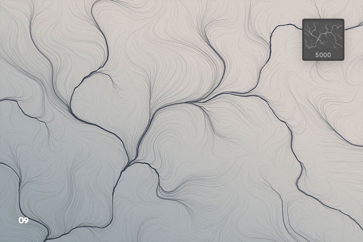 10种时尚高端纹理头发PS笔刷素材