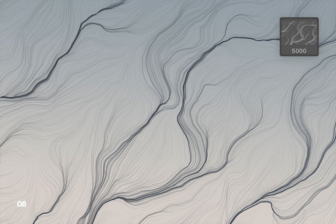 10种时尚高端纹理头发PS笔刷素材