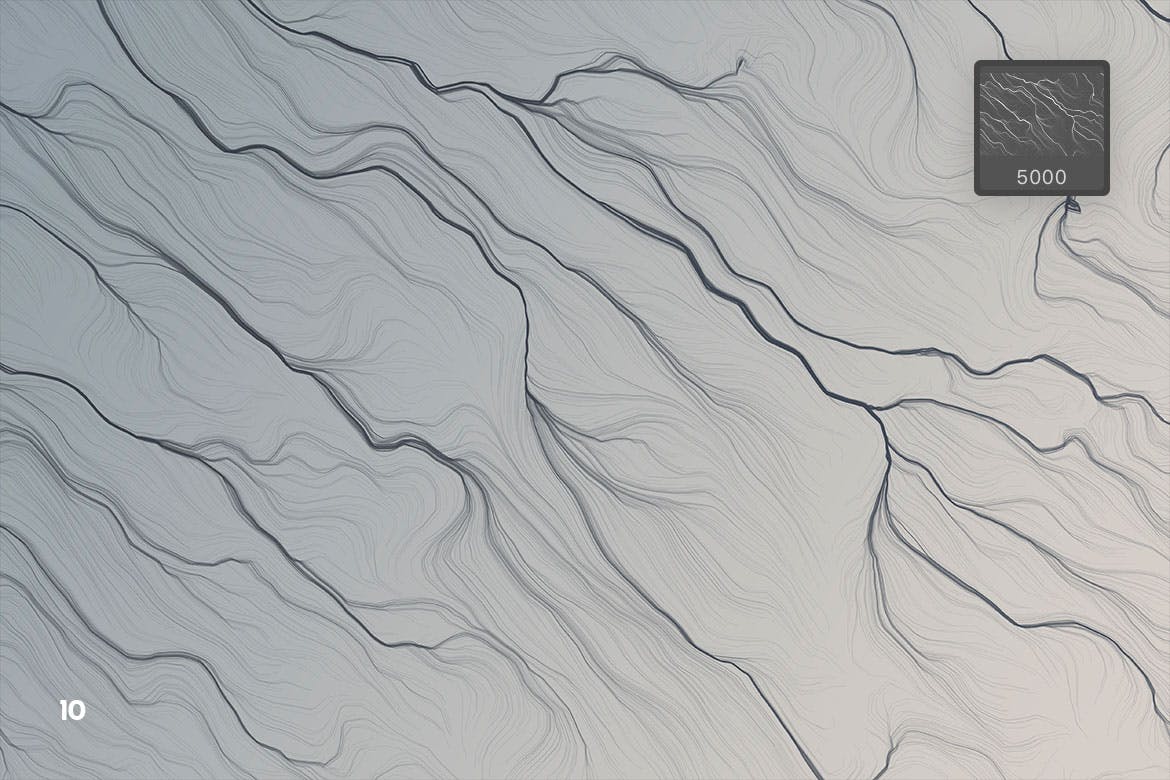 10种时尚高端纹理头发PS笔刷素材