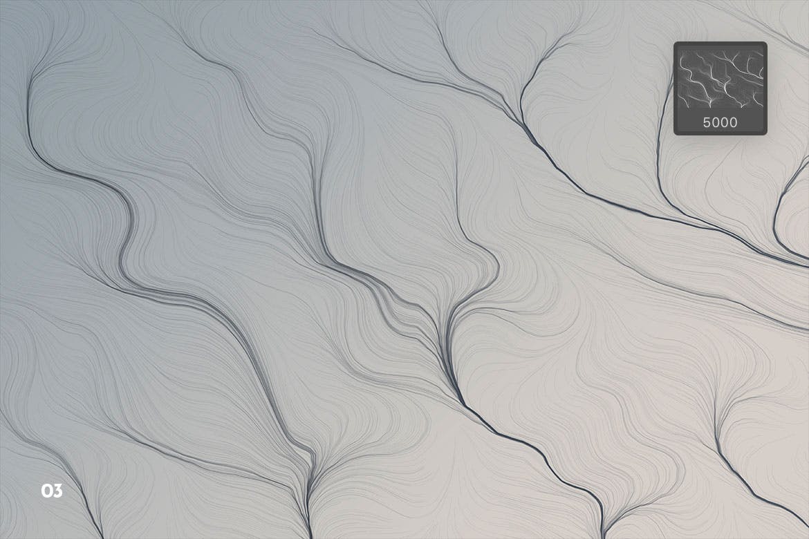 10种时尚高端纹理头发PS笔刷素材