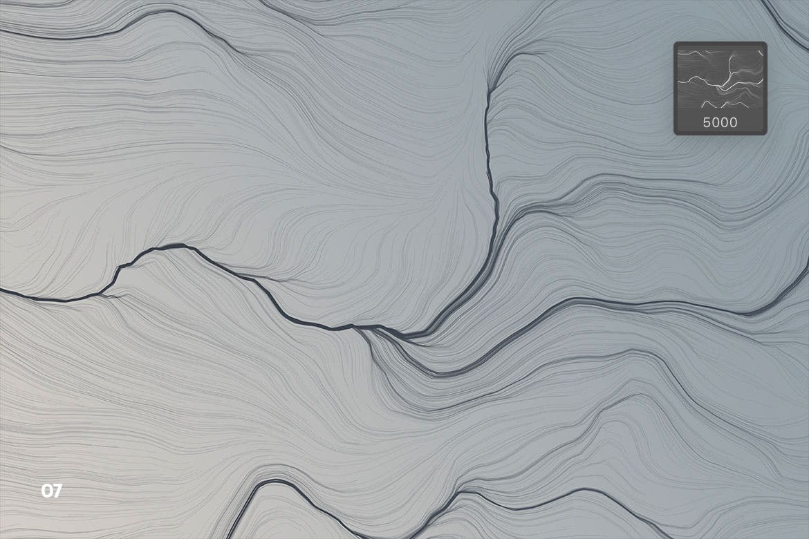 10种时尚高端纹理头发PS笔刷素材