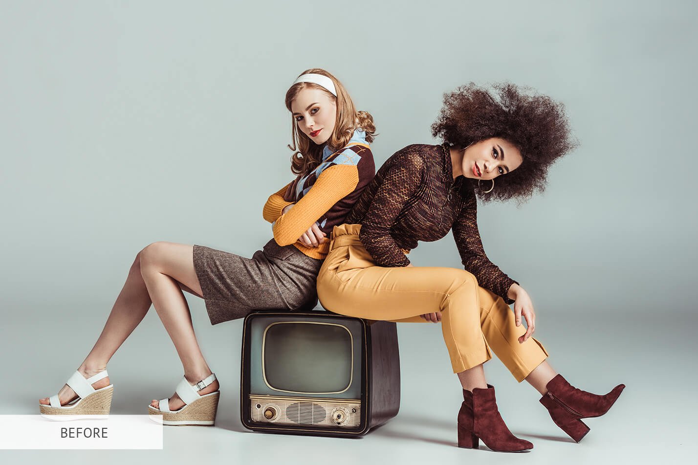 一键全自动生成数字小故障毛刺酷炫效果PS特效动作