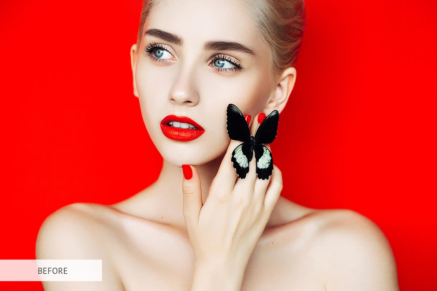 一键全自动生成数字小故障毛刺酷炫效果PS特效动作