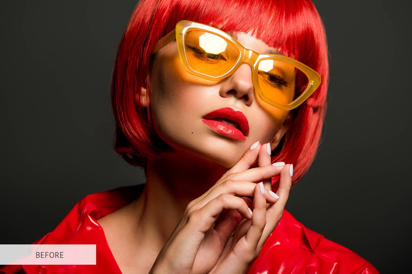 一键全自动生成数字小故障毛刺酷炫效果PS特效动作