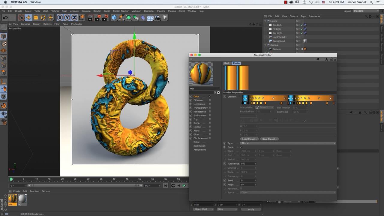 用C4D创建抽象3D元素教程