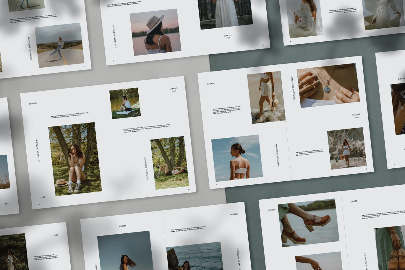 高端时尚多用途摄影作品集画册宣传册VI设计模板