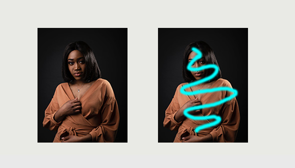 一键在PS里生成光影发光彩色粒子动画效果