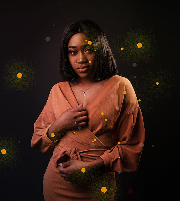 一键在PS里生成光影发光彩色粒子动画效果