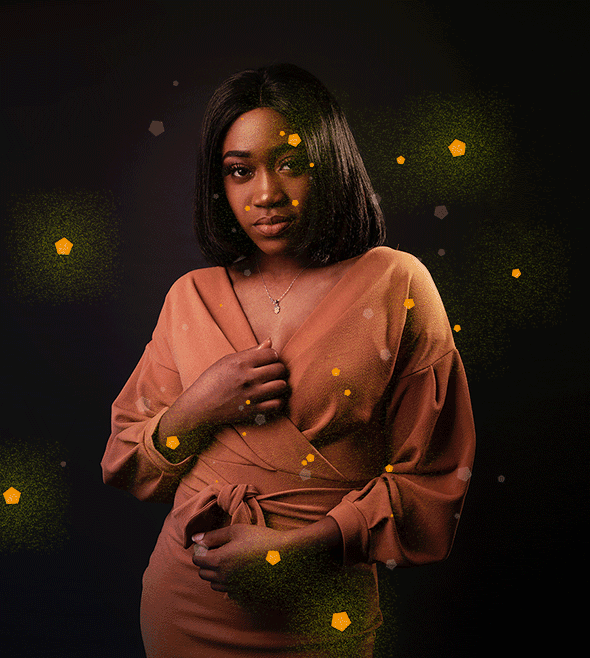 一键在PS里生成光影发光彩色粒子动画效果