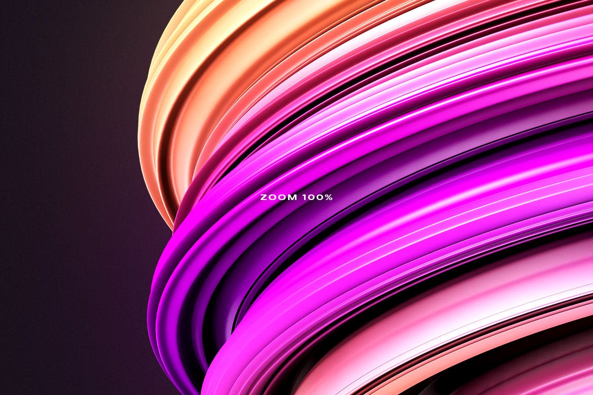 一组时尚高端3D立体图形素材大合集