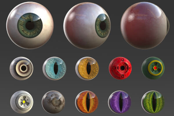 55个ZBrush 卡通眼睛样机素材 V1.0