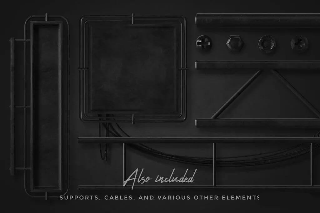 26个C4D霓虹灯字母模型，附赠PSD模板，帮你快速学习建模