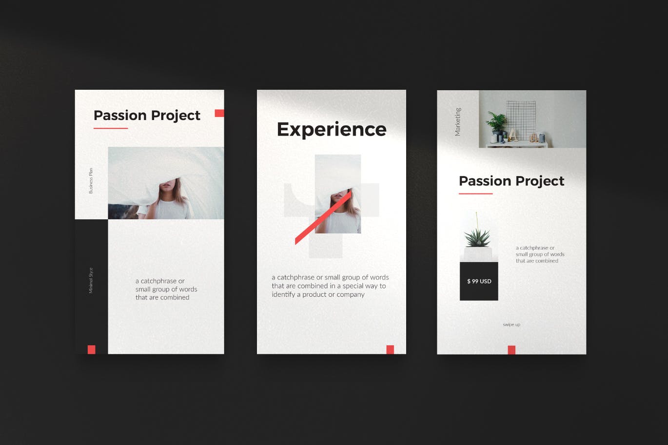 20个时尚简约多用途Ins社交媒体banner海报设计模板