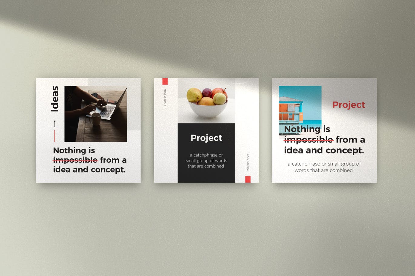 20个时尚简约多用途Ins社交媒体banner海报设计模板