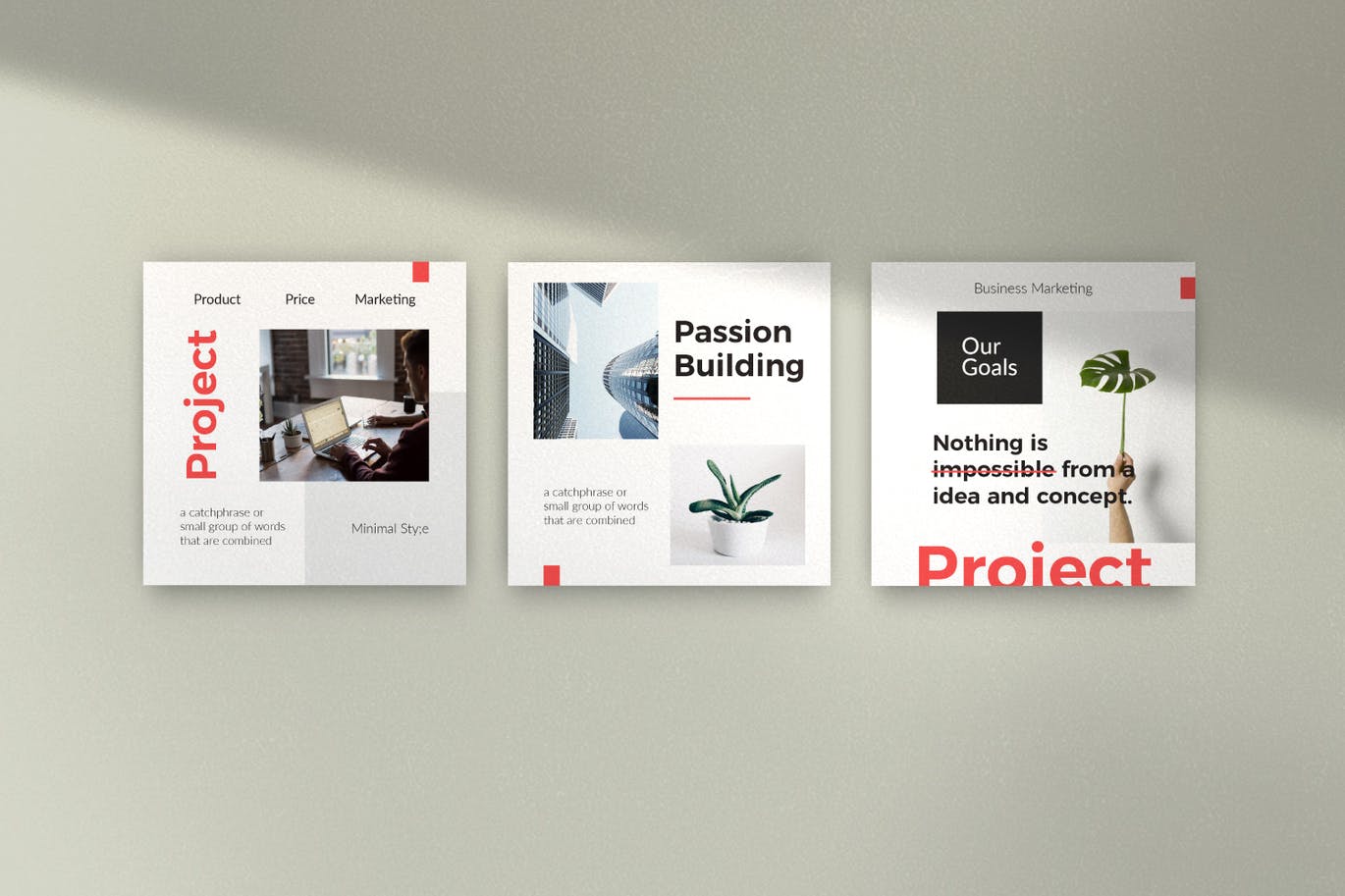 20个时尚简约多用途Ins社交媒体banner海报设计模板