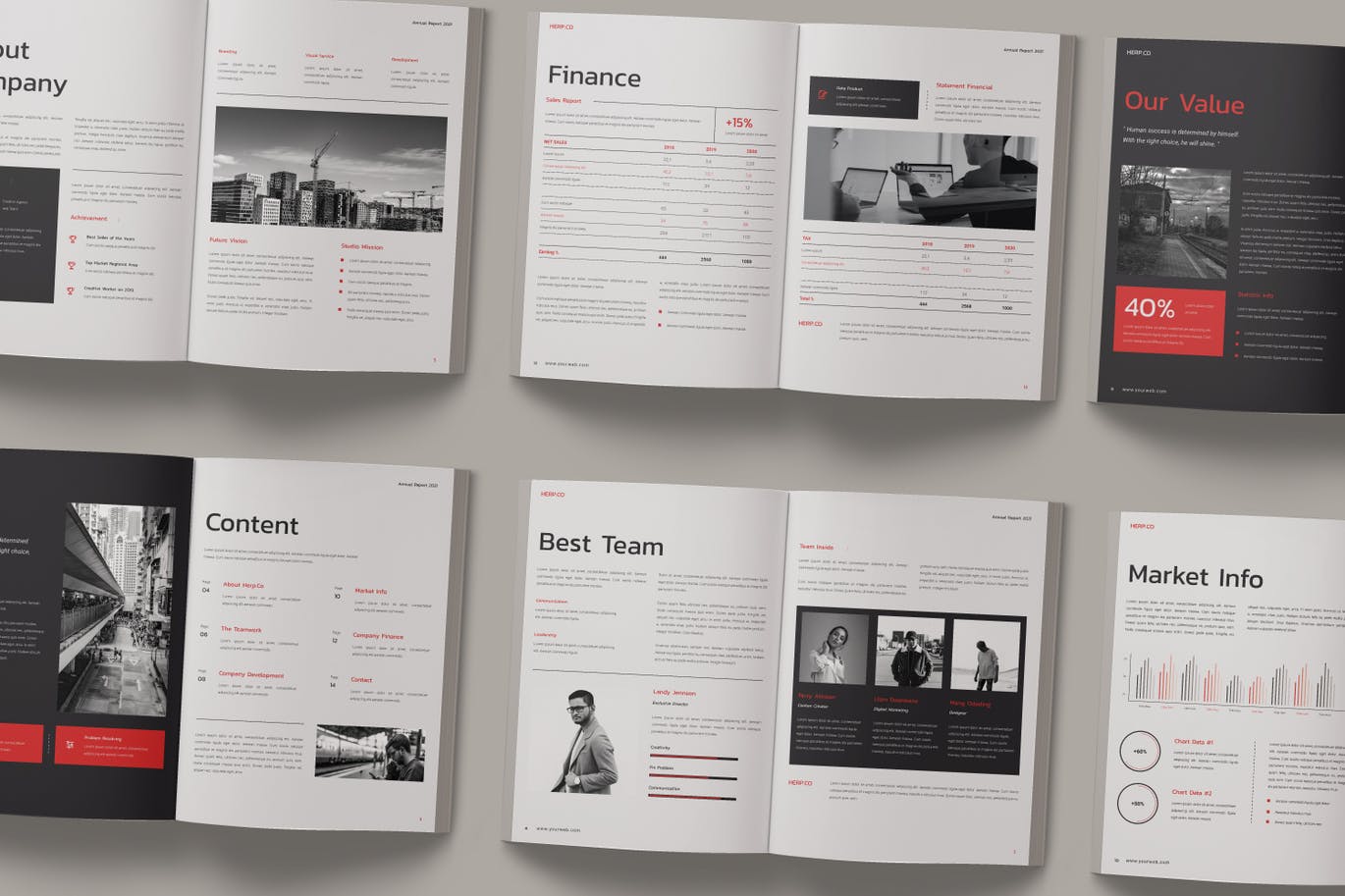 高端时尚大数据宣传册画册房地产楼书VI设计模板