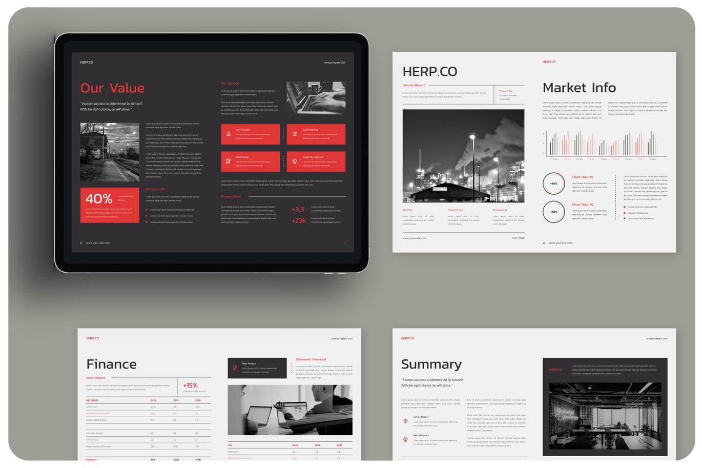 高端时尚大数据宣传册画册房地产楼书VI设计模板