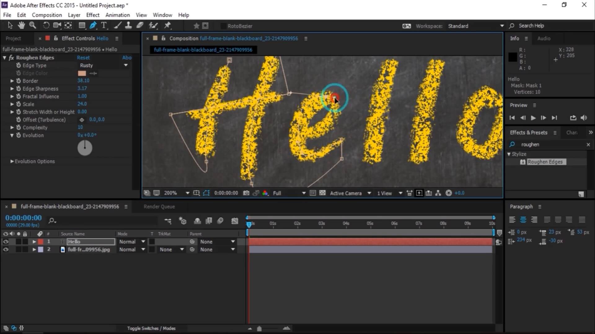 AE和Photoshop制作粉笔黑板动画以及文字设计教程