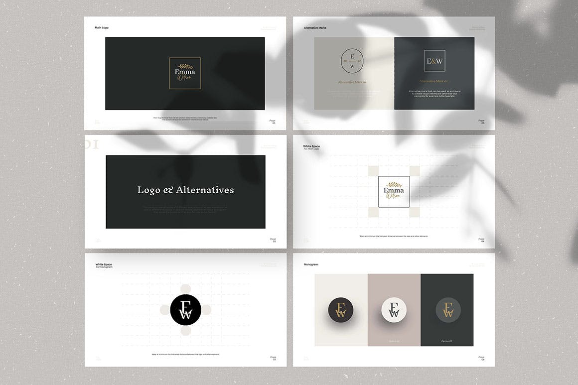 专业简洁高品质VI手册设计模板