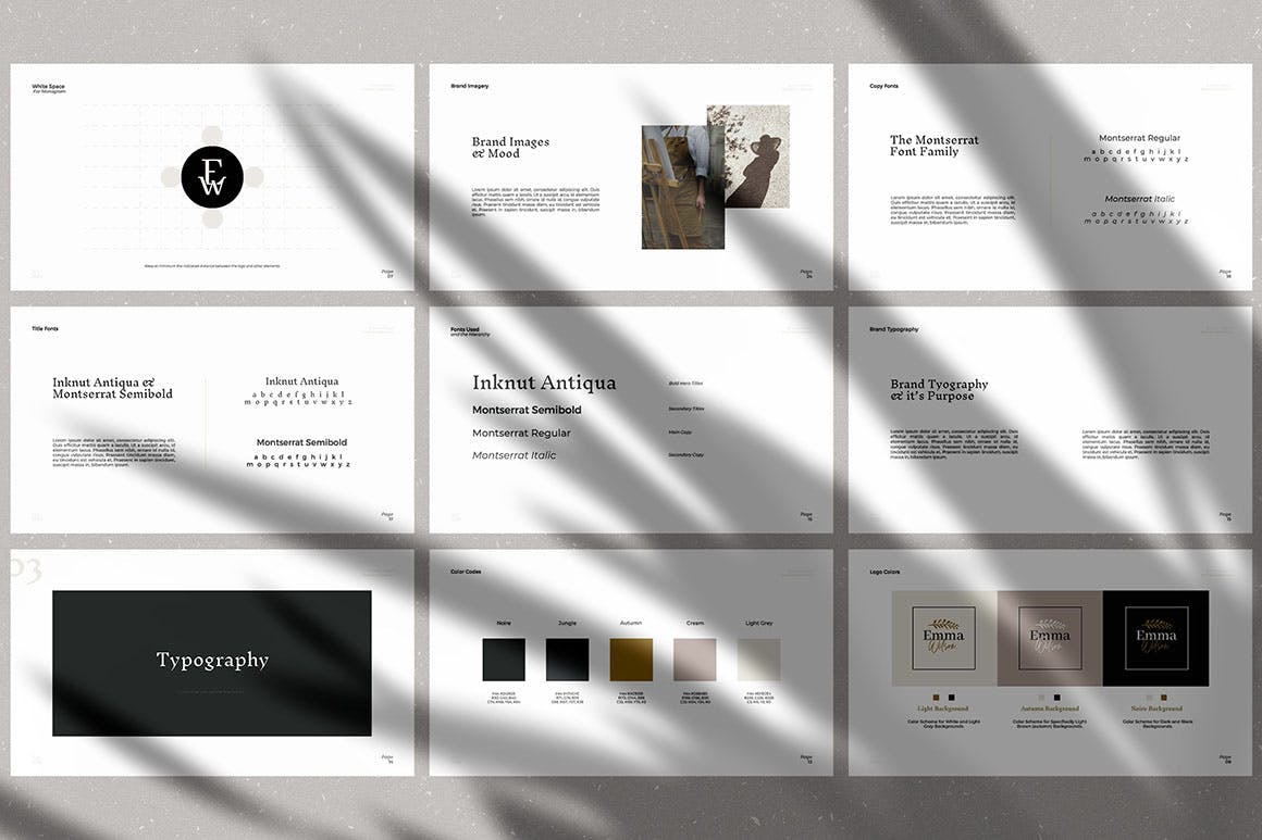 专业简洁高品质VI手册设计模板