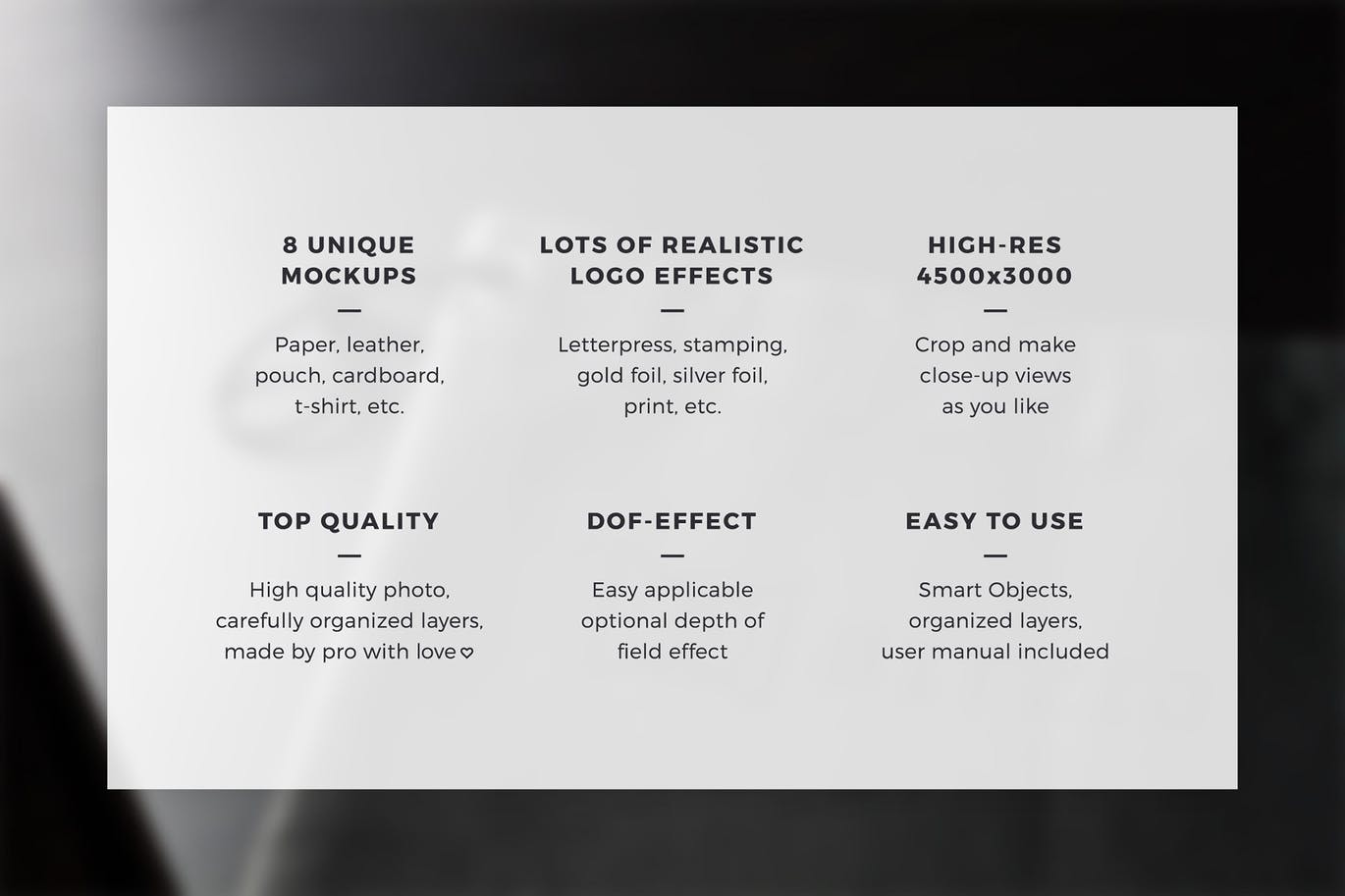 高端多用途LOGO标志VI设计样机展示PSD模板