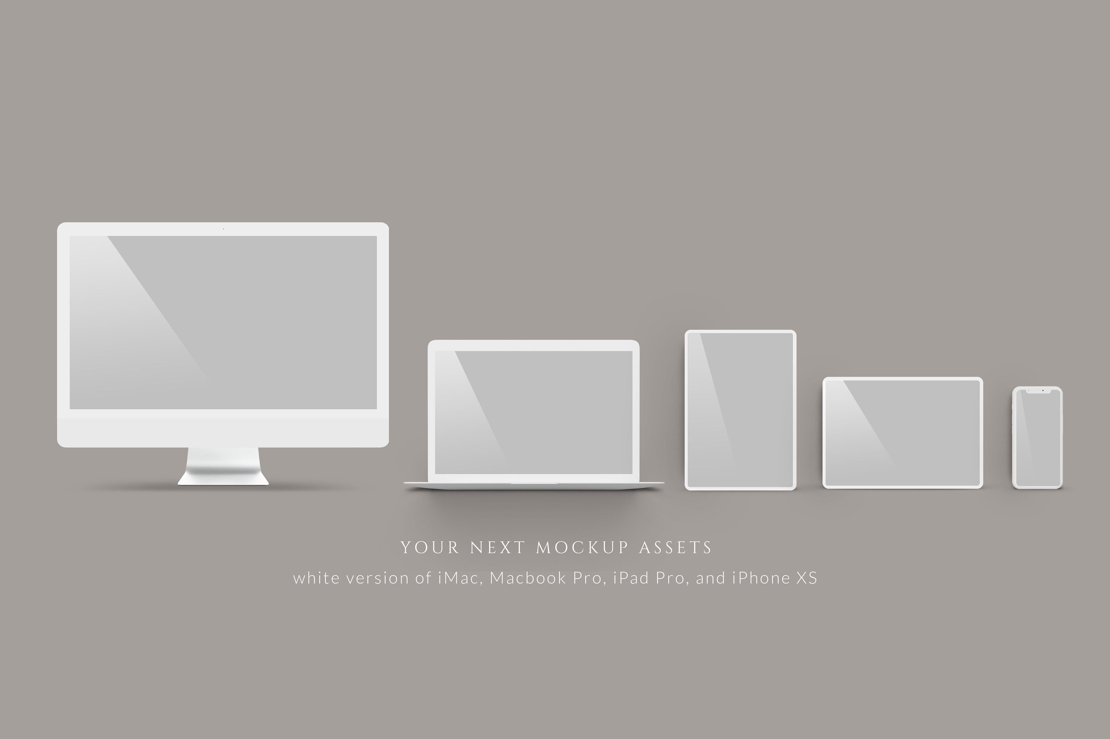 苹果IPAD\IPHONE\MAC设备样机场景PSD素材