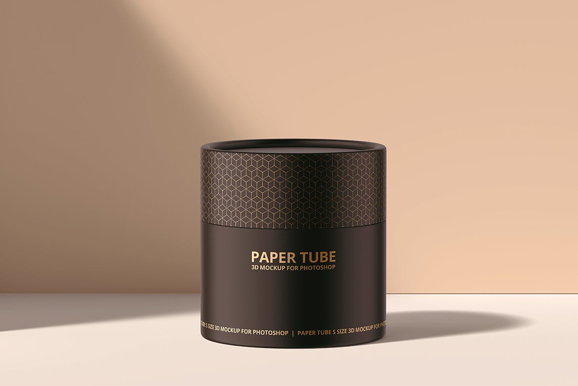 包装设计纸筒模型PSD样机素材