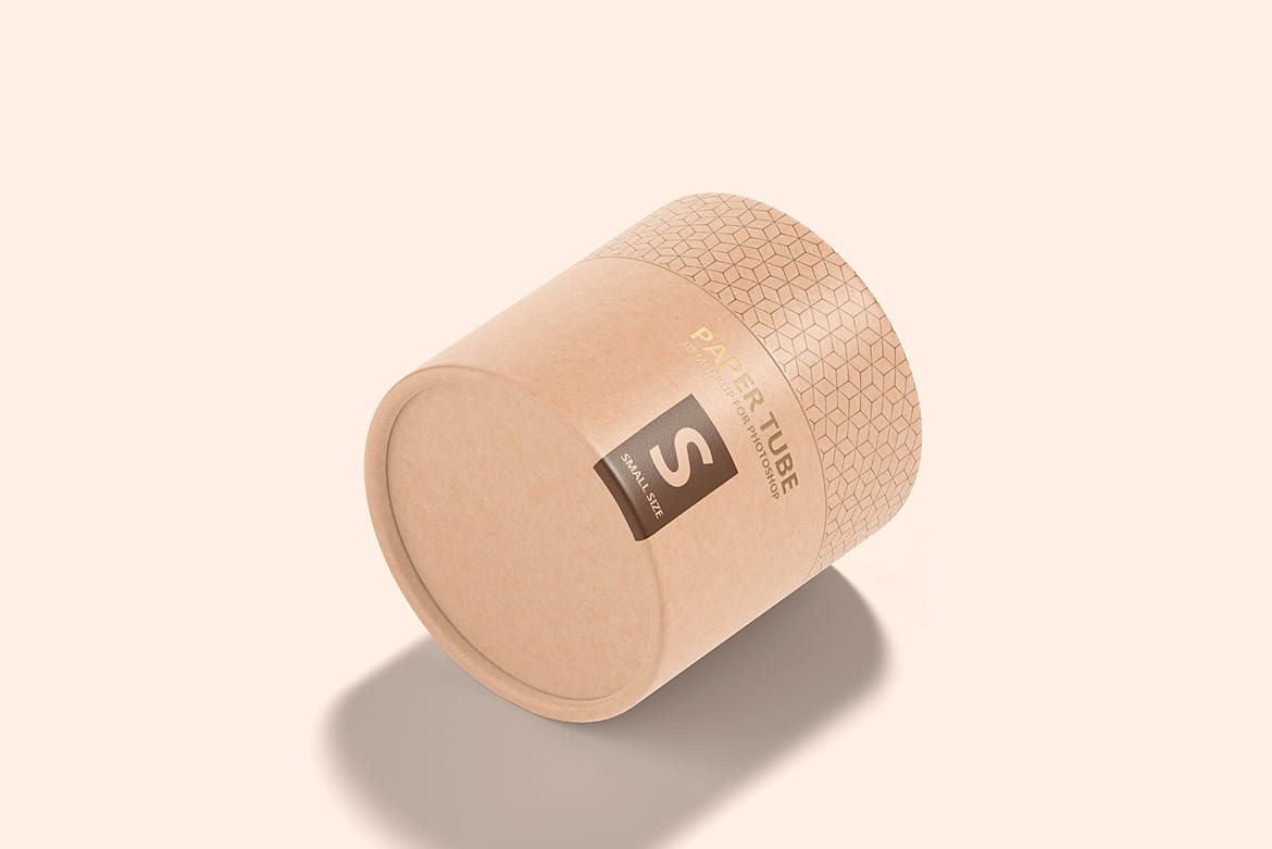 包装设计纸筒模型PSD样机素材