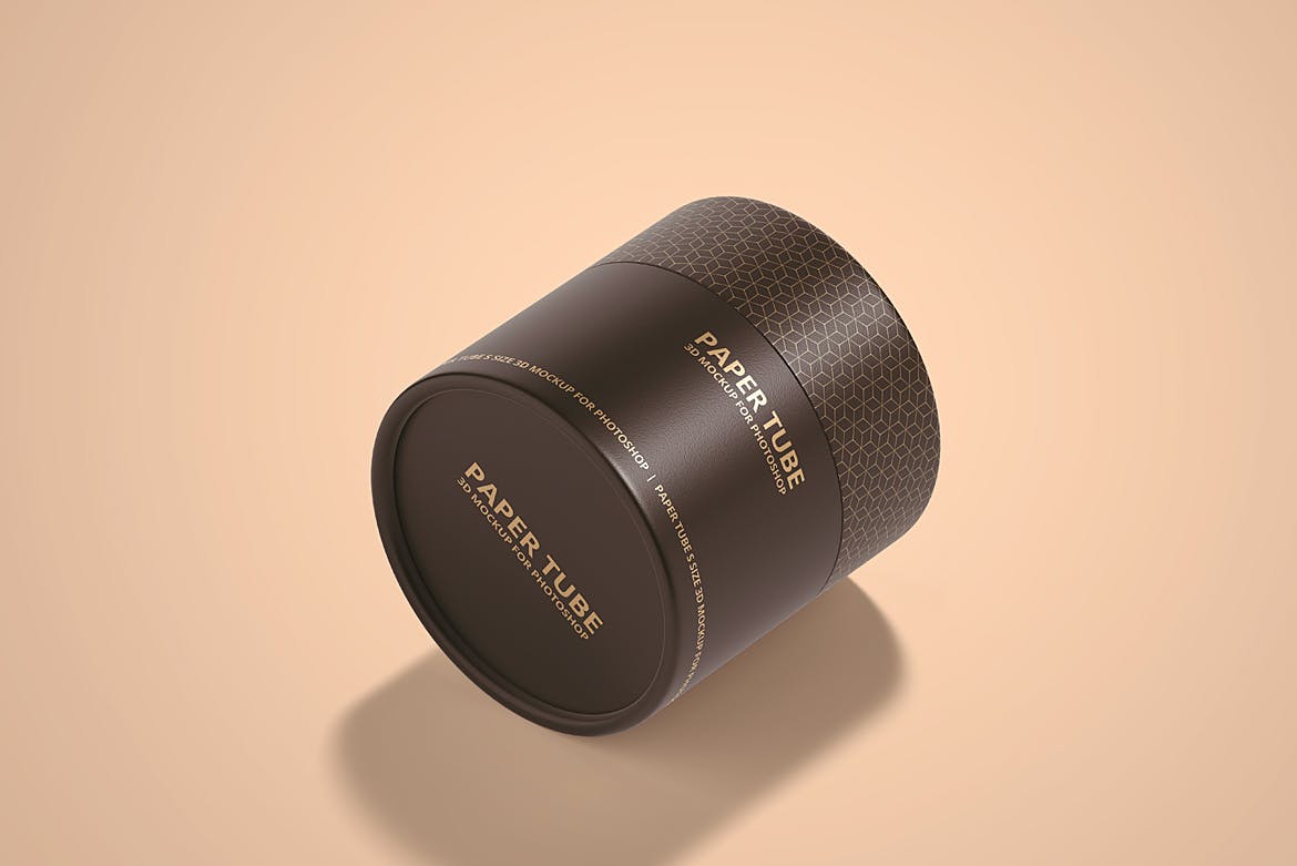 包装设计纸筒模型PSD样机素材