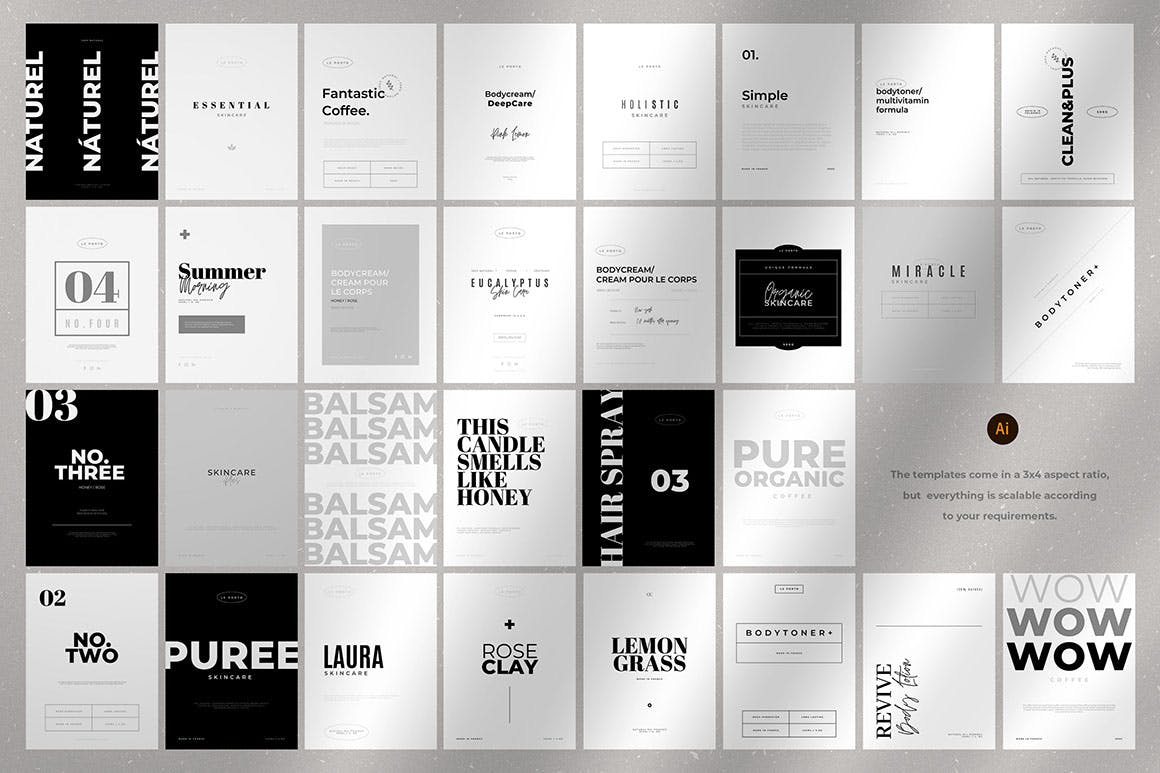 50个时尚高端多用途标签设计模板集合