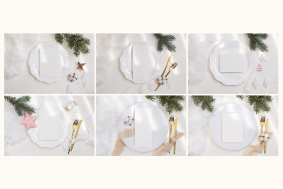 23个圣诞贺卡展示样机PSD套装素材