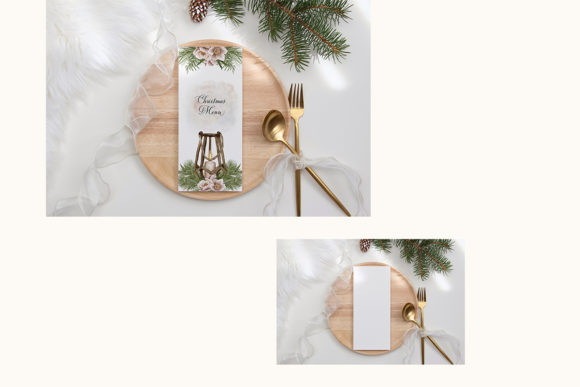 23个圣诞贺卡展示样机PSD套装素材