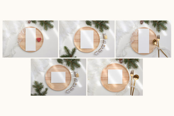 23个圣诞贺卡展示样机PSD套装素材