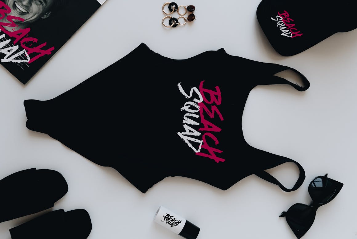 时尚高端手绘手写中国风毛笔字水墨字体