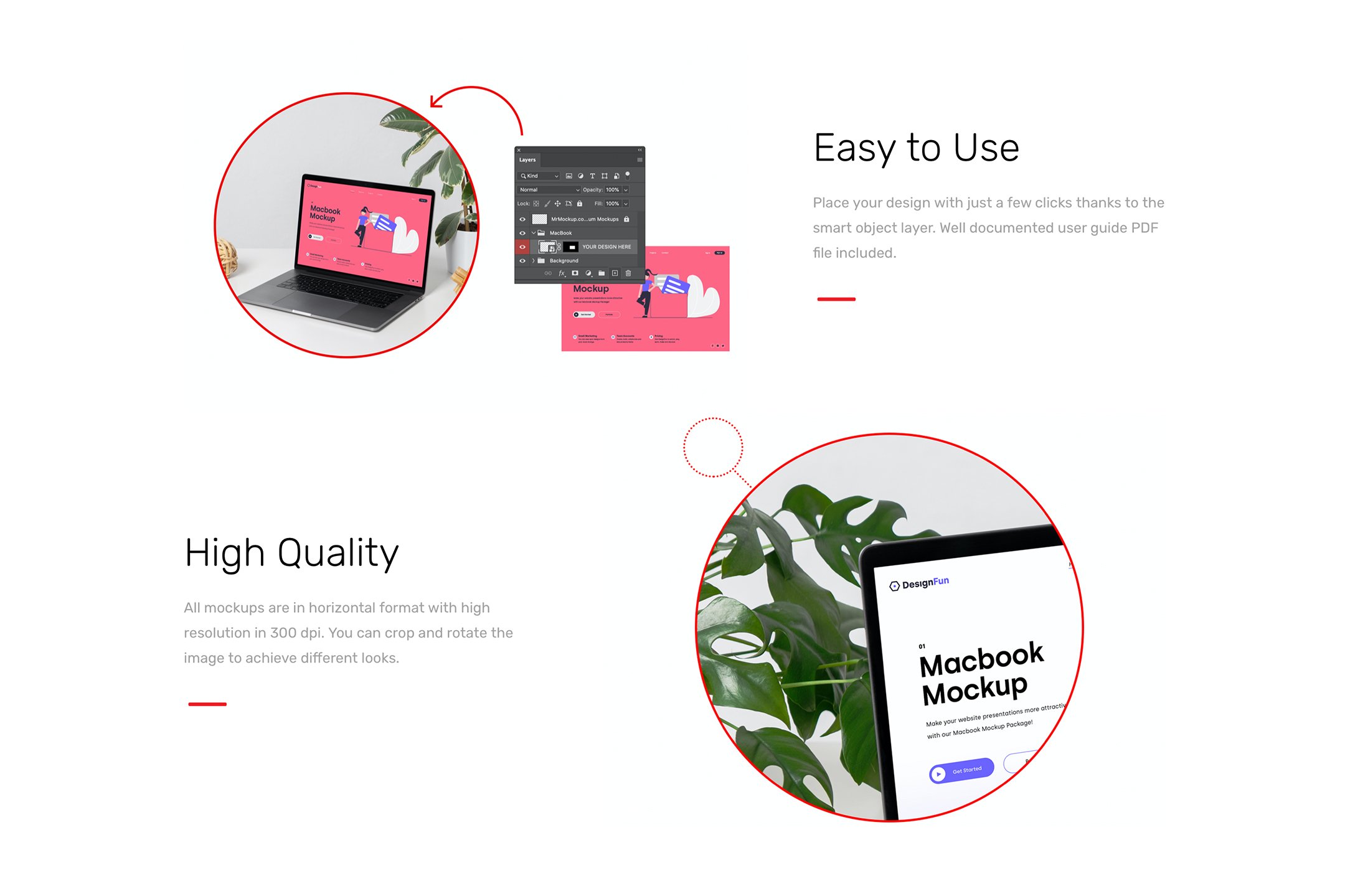 多种场景MacBook苹果电脑网站演示PSD样机素材