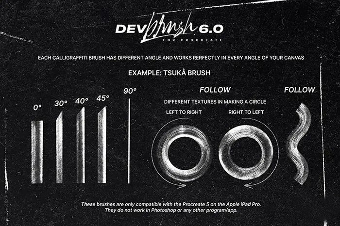 IPAD推出最新5.0笔刷，这些Procreate笔刷让你创造效果惊人的作品！